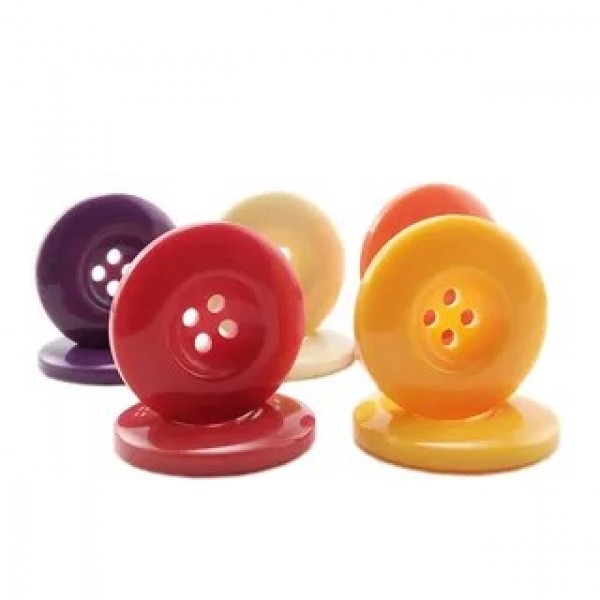 Pembe Mini Plastik Düğme 9mm